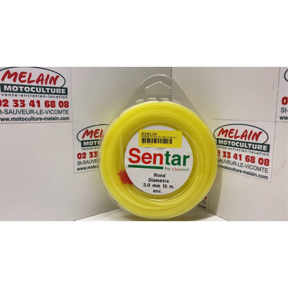 Bobine de fil nylon rond 3mm 15m