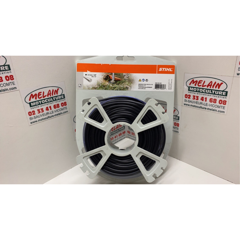 Bobine fil nylon rond 3,30MM 40M