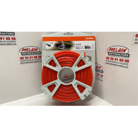 Bobine de fil nylon carré 2,70mm 68m
