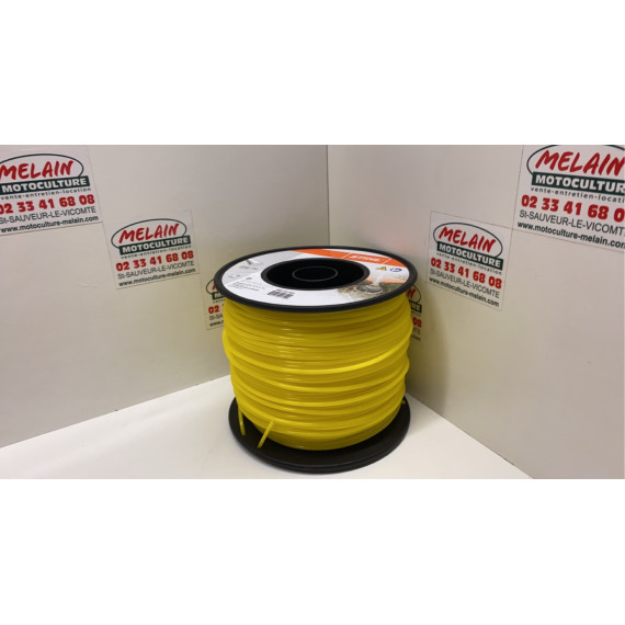 Bobine de fil nylon rond 3,00mm 162m