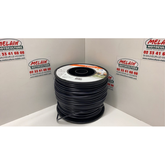 Bobine de fil nylon rond 3,30mm 137m