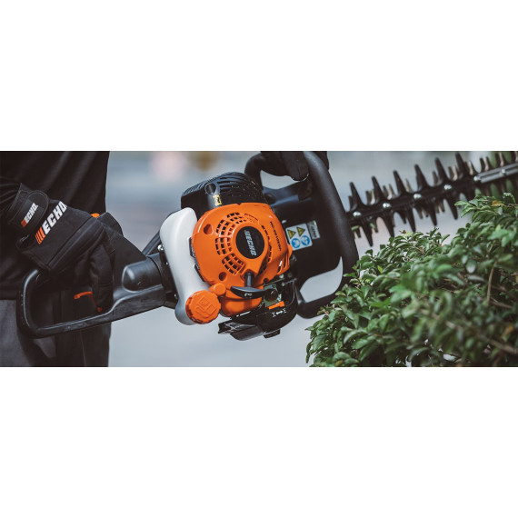 Taille-haie: cylindrée 25 cm3+poignée tournante L. coupe 60cm HCR2810ESR ECHO