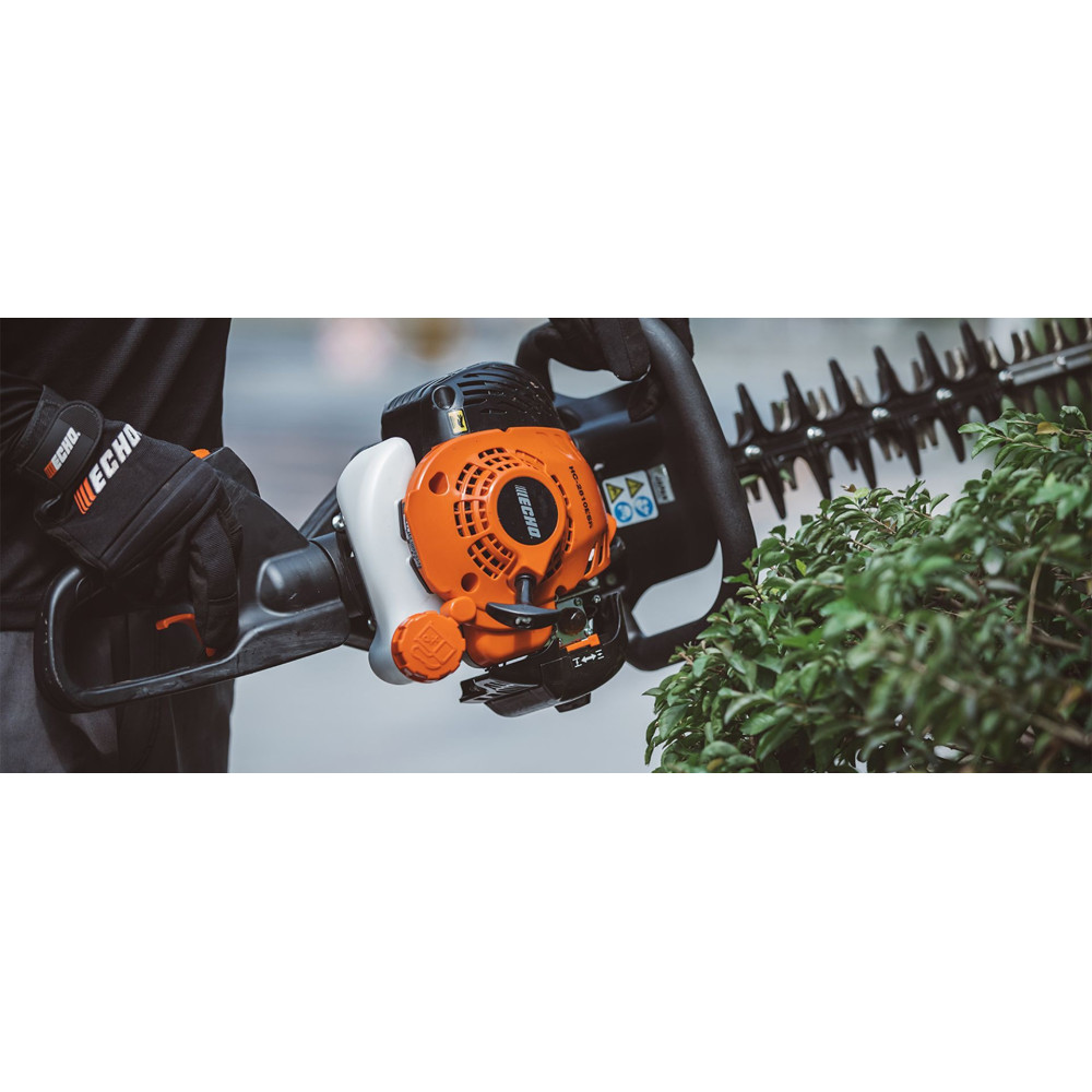 Taille-haie: cylindrée 25 cm3+poignée tournante L. coupe 60cm HCR2810ESR ECHO