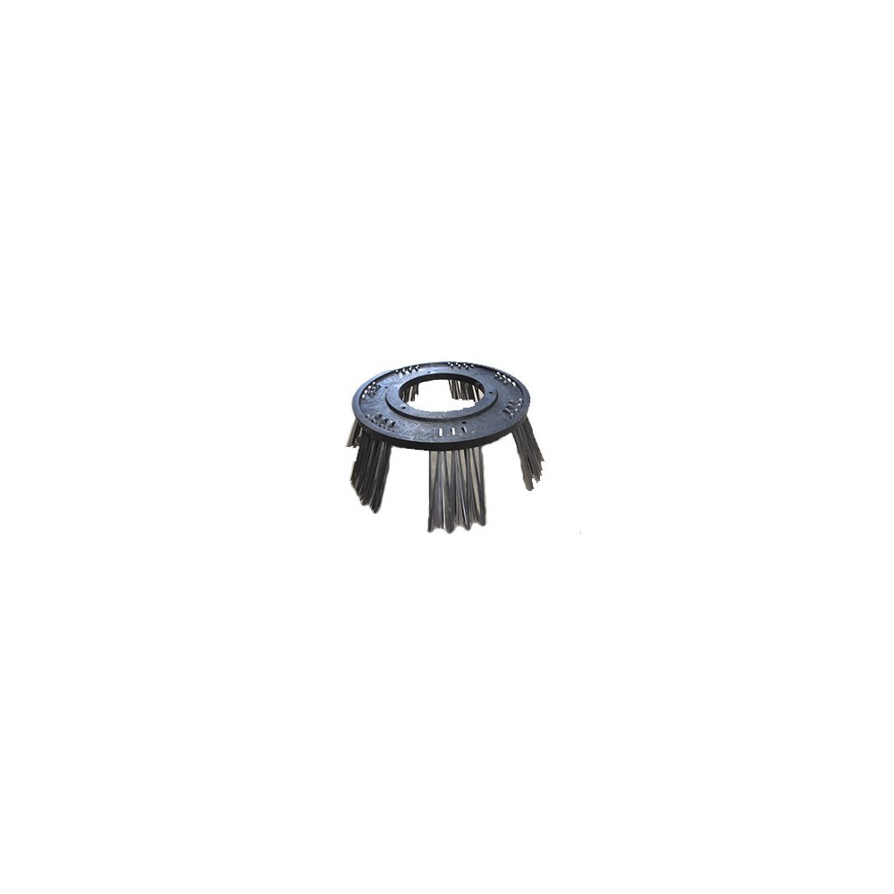 Brosse acier/fer adaptable pour désherbeur manuel de trottoirs