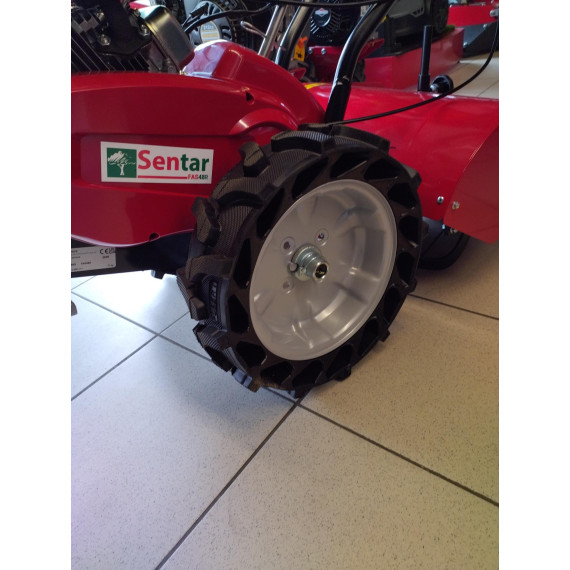 Fraises arrières SENTAR FAS48R, avec roues increvables chez MELAIN MOTOCULTURE
